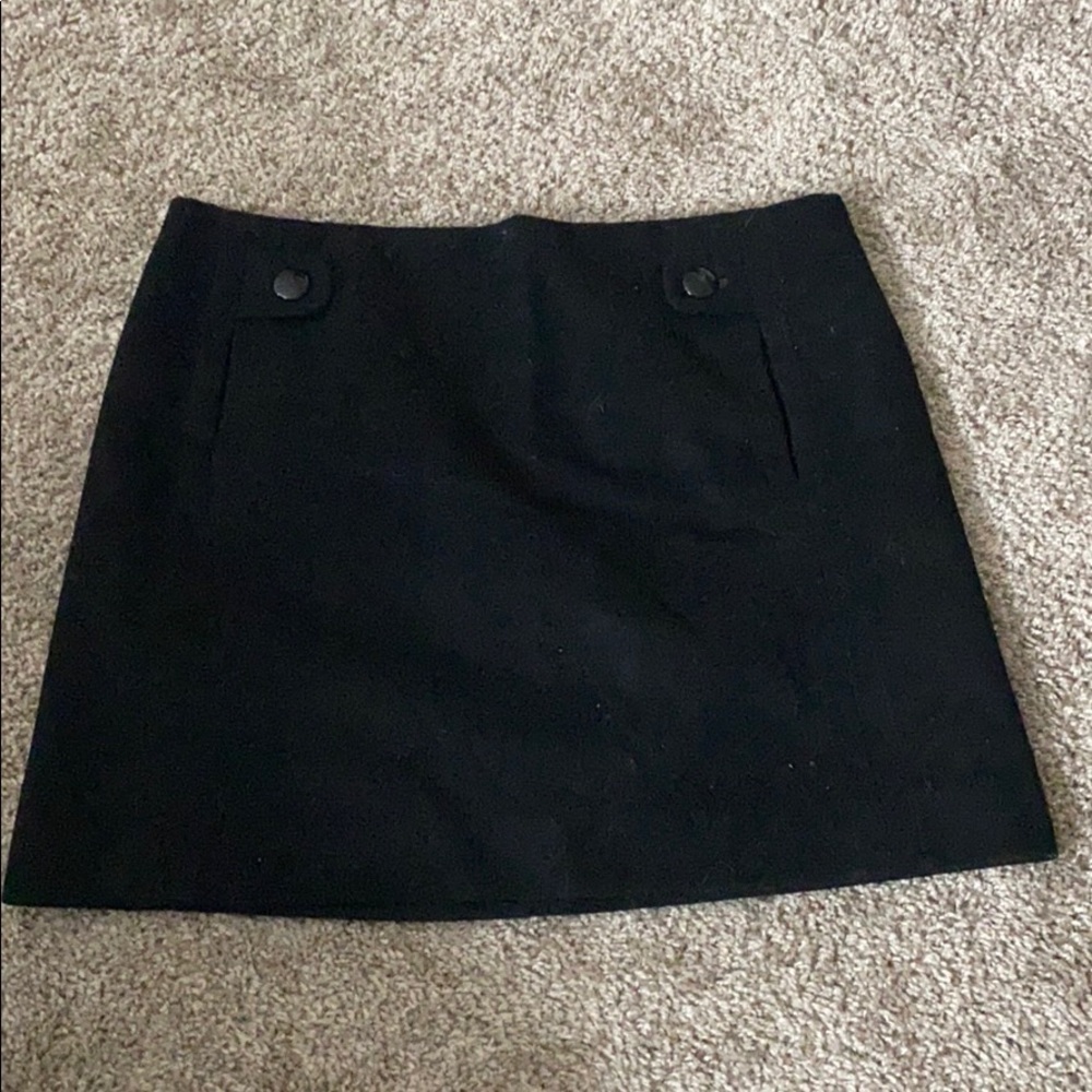Jcrew size 4 black wool skirt